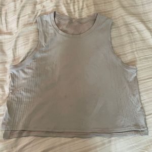 Lululemon train to be tank- cream